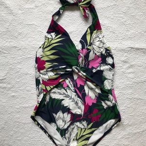 Kona Sol Halter Top One-Piece Swimsuit